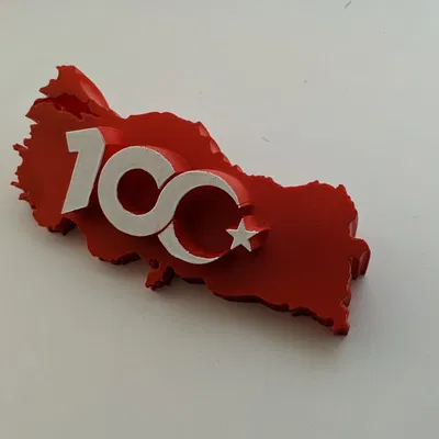 Trang trí bàn kỷ niệm 100 năm Cộng hòa Thổ Nhĩ Kỳ