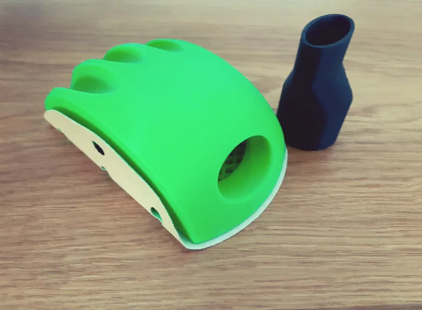 Máy chà nhám cầm tay / Máy chà nhám đĩa 150mm / Máy chà nhám thạch cao kèm bộ chuyển đổi hút bụi - Image 4