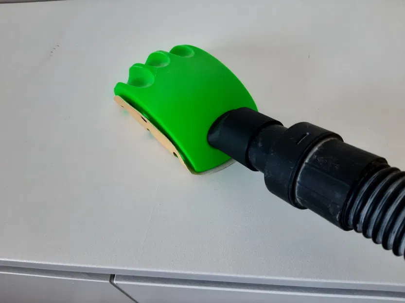 Máy chà nhám cầm tay / Máy chà nhám đĩa 150mm / Máy chà nhám thạch cao kèm bộ chuyển đổi hút bụi - Image 6