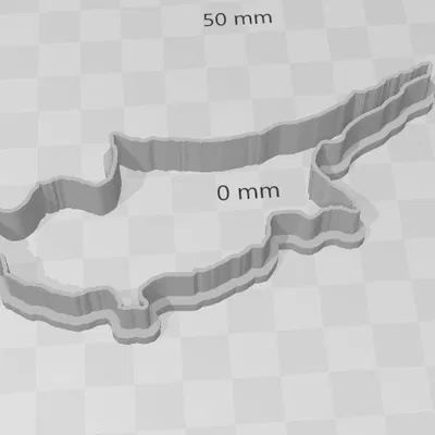 Khuôn Cắt Bánh Quy Đảo Síp Dài 02cm - 10cm