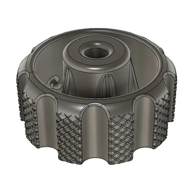 Núm Xoay Tăng Chỉnh Mặt Bàn M4 Có Vân Cho Ender 3 (Parametric Fusion 360) - Image 1