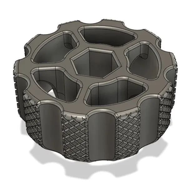 Núm Xoay Tăng Chỉnh Mặt Bàn M4 Có Vân Cho Ender 3 (Parametric Fusion 360) - Image 2