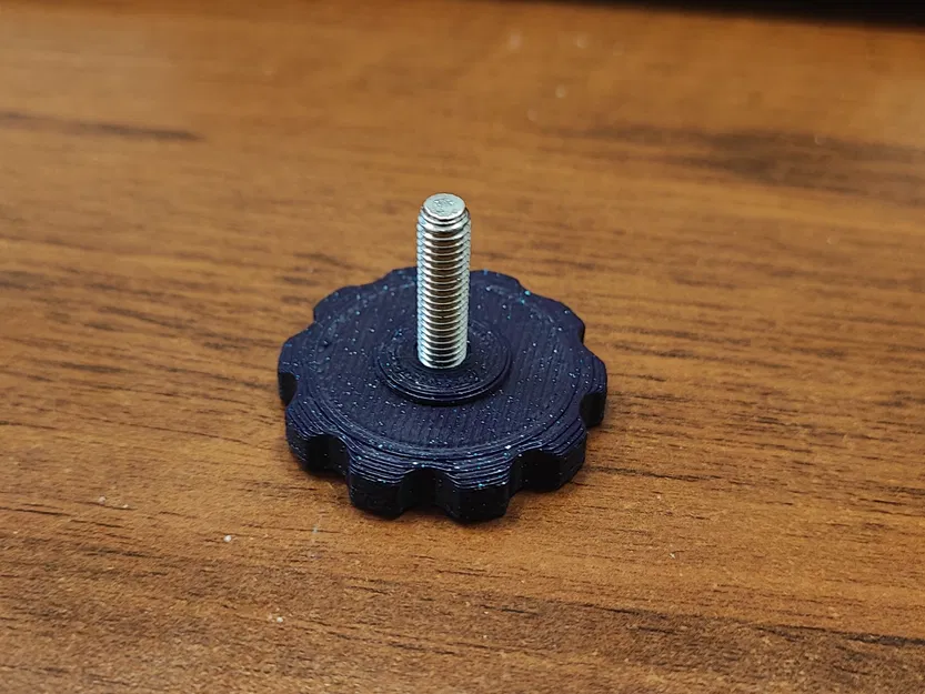 Nút vặn M6 có khía - Image 1