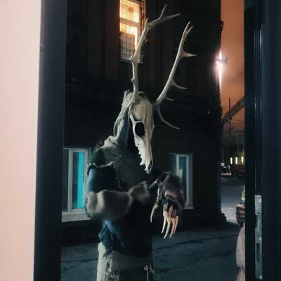 Bộ Trang Phục Wendigo/Krampus/Leshen Có Thể Tháo Rời Sừng