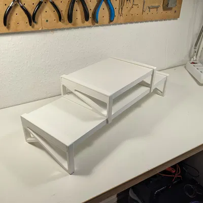 Kệ Màn Hình Hai Tầng Tùy Chỉnh