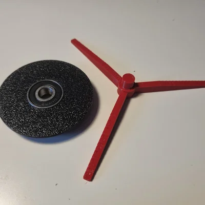 Bàn xoay video siêu nhẹ - Vòng bi 608 cùng cuộn dây tóc