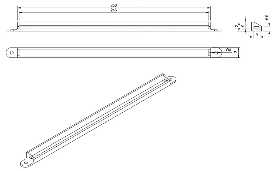 Giá Đỡ Dải Đèn LED Đơn Giản - Image 2