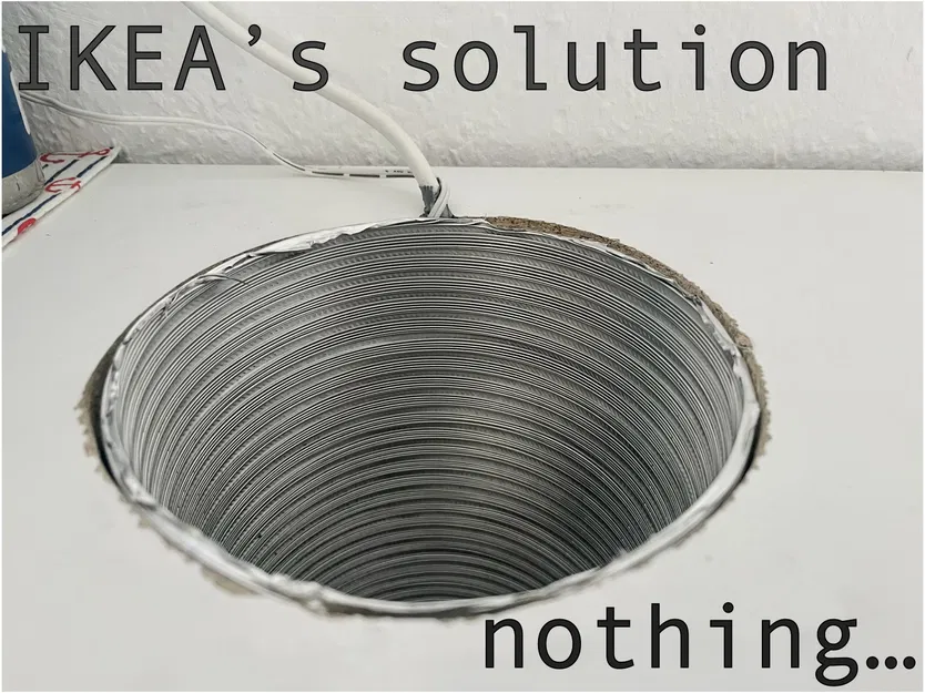 Nắp che ống hút mùi 150mm cho mọi loại ống Ikea 150mm - Image 2