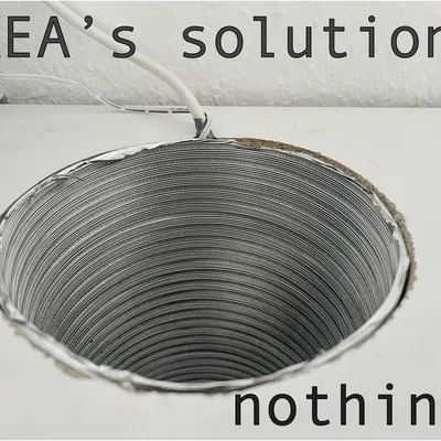 Nắp che ống hút mùi 150mm cho mọi loại ống Ikea 150mm