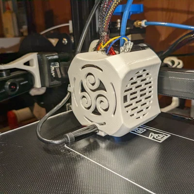 Chụp nóng triskel có camera cho Ender 3 V2