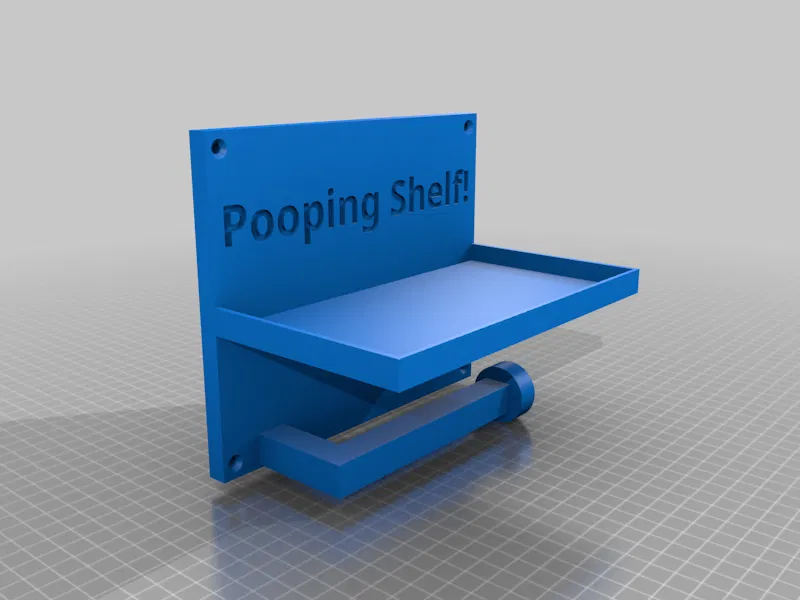 Kệ "Pooping Shelf" Đựng Giấy Vệ Sinh Và Để Điện Thoại - Image 1