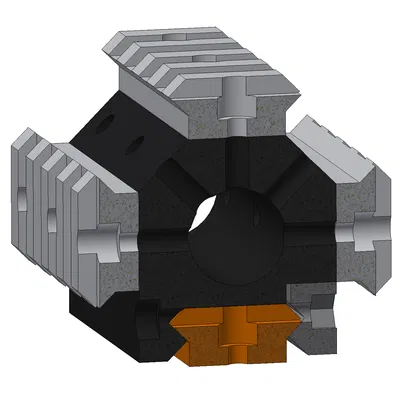 Đế Giữ Đèn Pin Picatinny 15mm