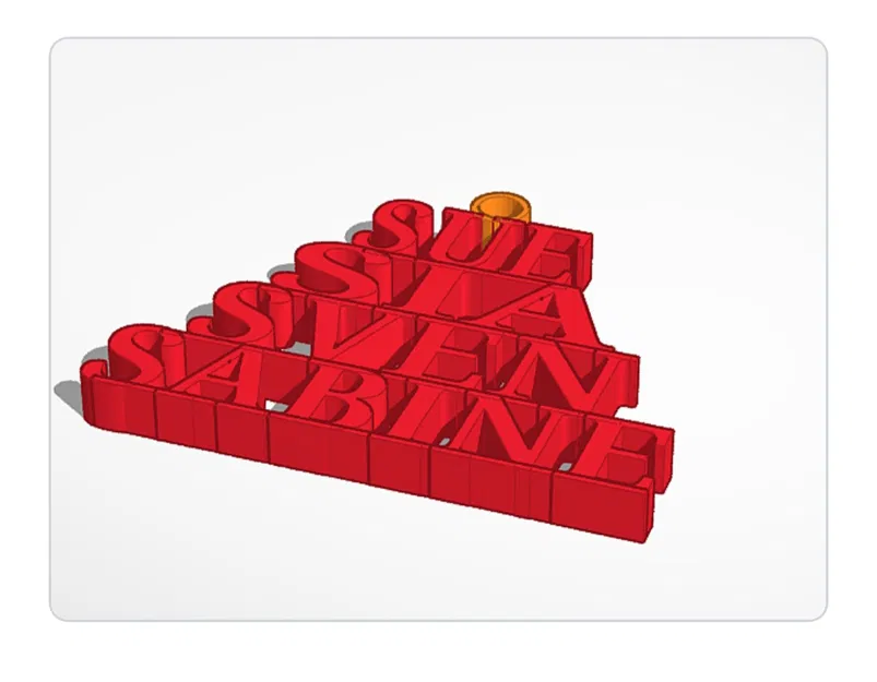 Móc Khóa Tên Gia Đình Schneider - NAMENANHÄNGER - Image 2