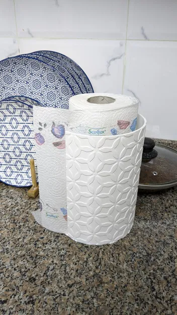 Giá Đựng Giấy Ăn Nhà Bếp - Có Hoa Văn - Image 1