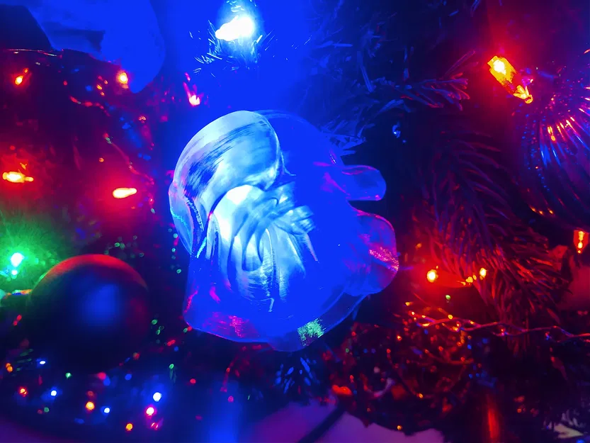 Bình hoa hồng có đế gắn đèn mini - Image 1