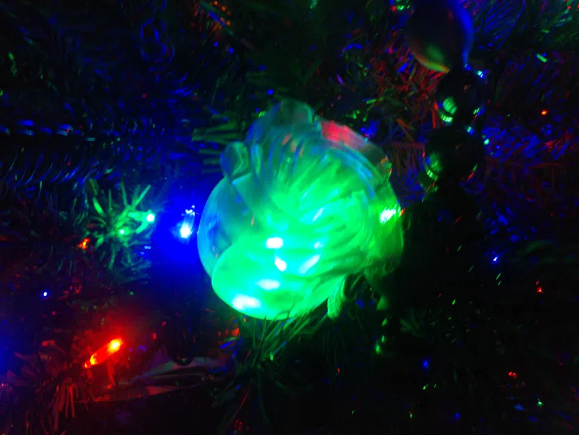 Bình hoa hồng có đế gắn đèn mini - Image 2