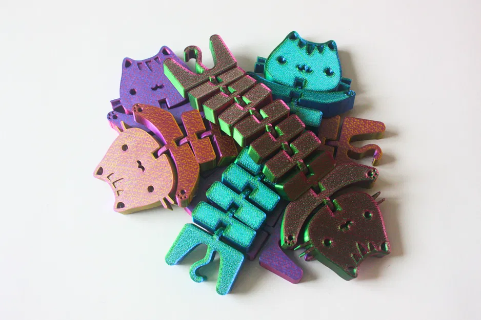 Mèo Dẻo (Flexi Cats) - Mô Hình 3D Độc Đáo - Image 1