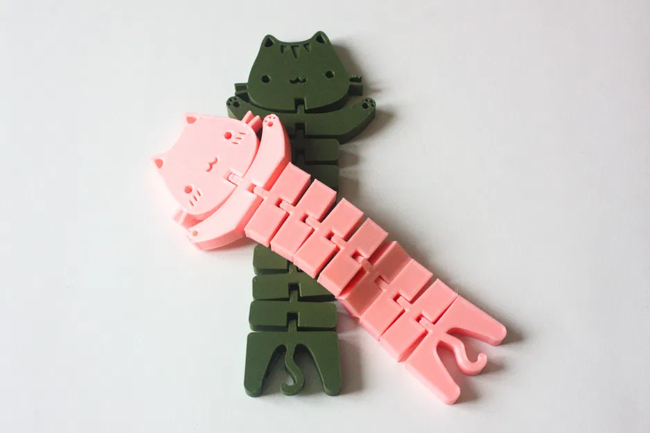 Mèo Dẻo (Flexi Cats) - Mô Hình 3D Độc Đáo - Image 3