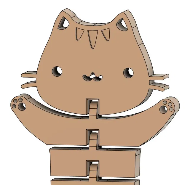 Mèo Dẻo (Flexi Cats) - Mô Hình 3D Độc Đáo - Image 4