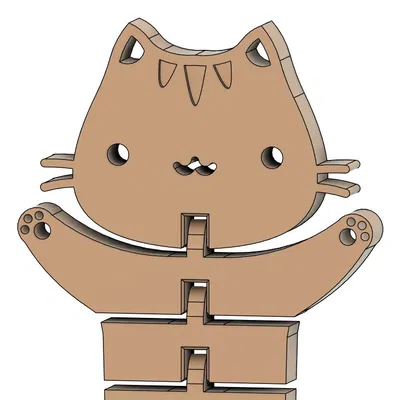 Mèo Dẻo (Flexi Cats) - Mô Hình 3D Độc Đáo