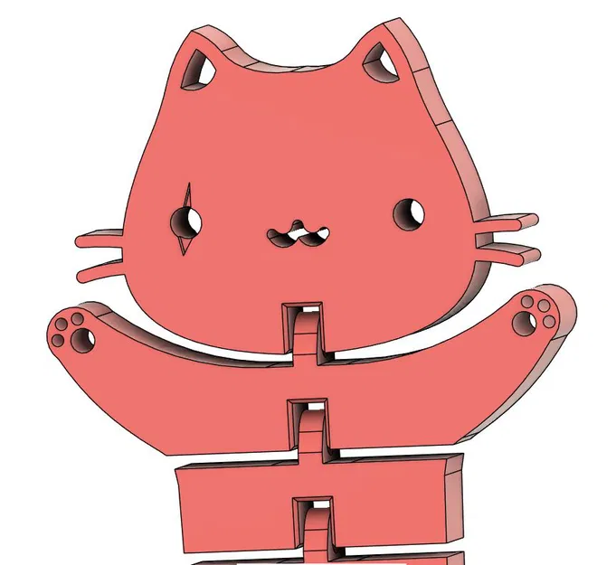 Mèo Dẻo (Flexi Cats) - Mô Hình 3D Độc Đáo - Image 5