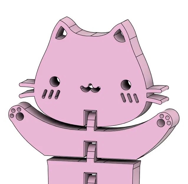 Mèo Dẻo (Flexi Cats) - Mô Hình 3D Độc Đáo - Image 7