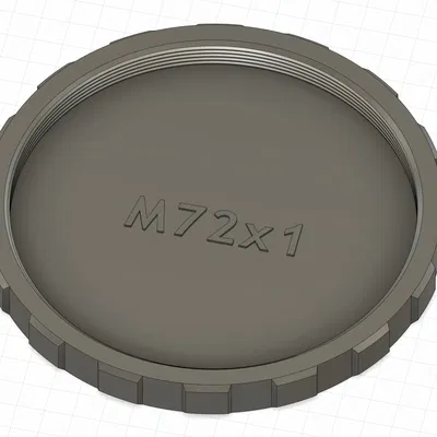 Nắp đậy ren M72x1, đực và cái