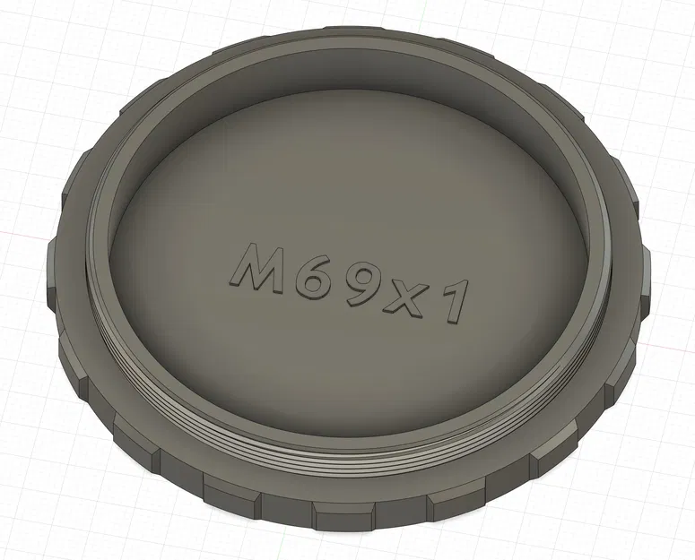 Nắp đậy ren M69x1, đực và cái, dùng cho thiên văn - Image 1
