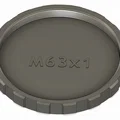 Chụp bụi ren M63x1, loại đực và cái - Thumbnail 2