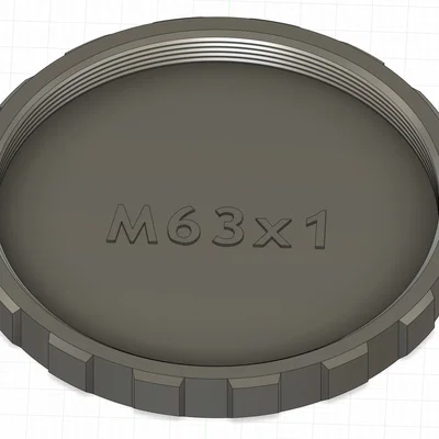 Chụp bụi ren M63x1, loại đực và cái
