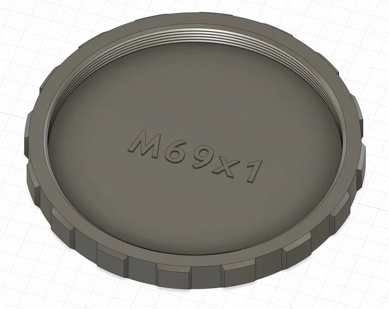 Nắp đậy ren M69x1, đực và cái, dùng cho thiên văn - Image 2