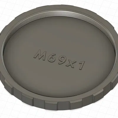 Nắp đậy ren M69x1, đực và cái, dùng cho thiên văn