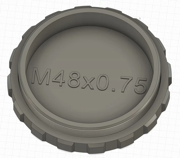 Chụp bụi ren M48x0.75, đầu đực và đầu cái - Image 1
