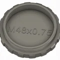 Chụp bụi ren M48x0.75, đầu đực và đầu cái - Thumbnail 1