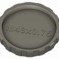 Chụp bụi ren M48x0.75, đầu đực và đầu cái - Thumbnail 2