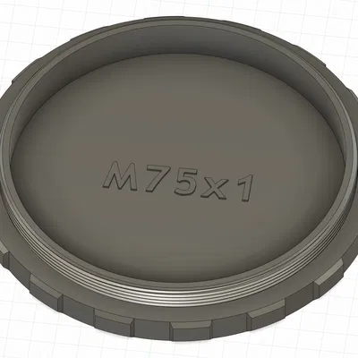 Nắp chụp bụi ren M75x1, đực và cái - Ống lấy nét Feather Touch 3.0