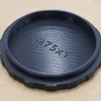 Nắp chụp bụi ren M75x1, đực và cái - Ống lấy nét Feather Touch 3.0