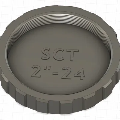 Nắp che bụi ren 2"-24 (đực & cái) cho Kính thiên văn Schmidt-Cassegrain (SCT)