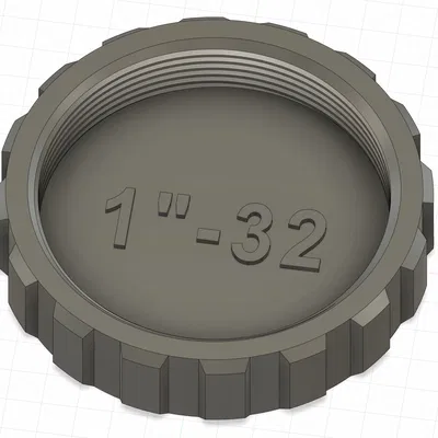 Nắp che bụi ren 1"-32, đực/cái - Chuẩn C/CS Mount