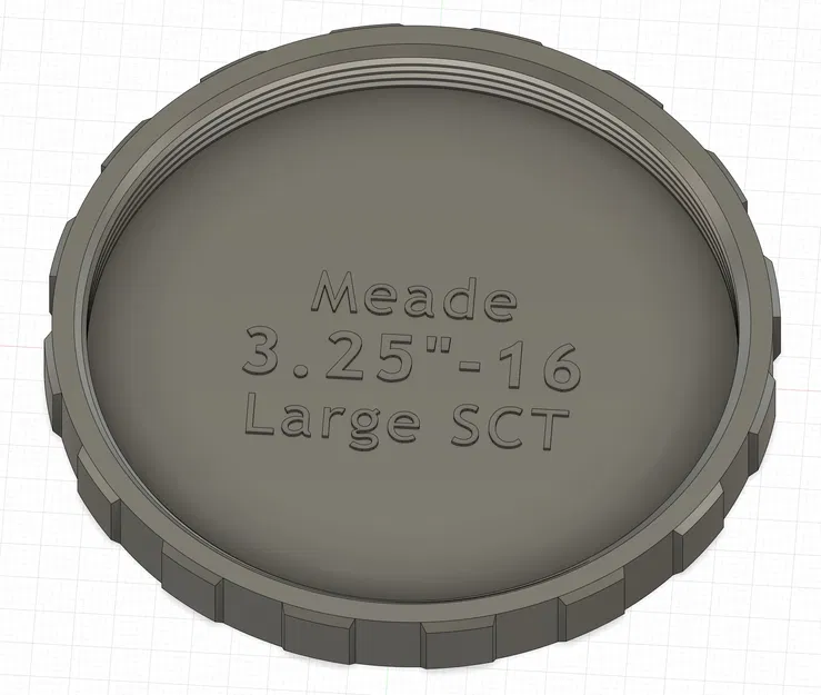 Nắp Che Bụi Ren Meade 3.25"-16 (Đực/Cái) Cho Kính SCT Lớn - Image 2
