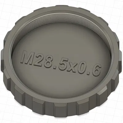 Nắp Đậy Ren M28.5x0.6, Đực và Cái