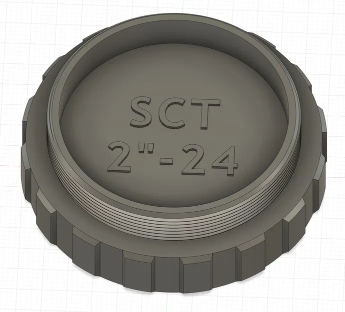 Nắp che bụi ren 2"-24 hai mặt, đực/cái - Kính thiên văn Schmidt-Cassegrain (SCT) - Image 1