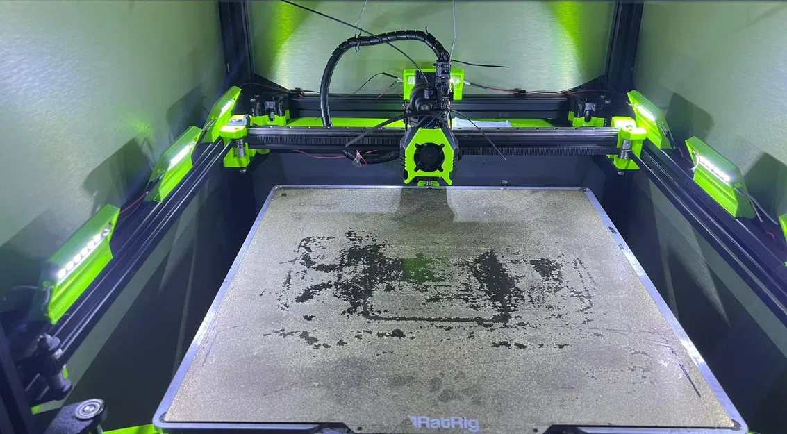 Pát Kẹp Đèn LED Cho Vỏ Máy RatRig Vcore 3.1 - Image 1