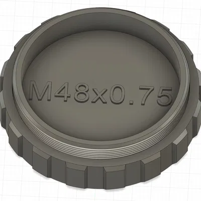 Nắp Chụp Bụi Ren Xoay 2 Mặt M48x0.75 Đực/Cái