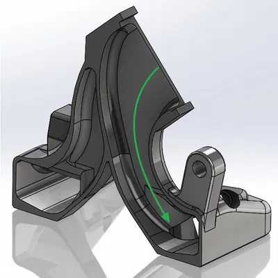 #0017 [Chỉnh sửa] Ống dẫn Delta P X2 [V2R2.2] cho MK3S(+) [Bộ chia luồng mới]