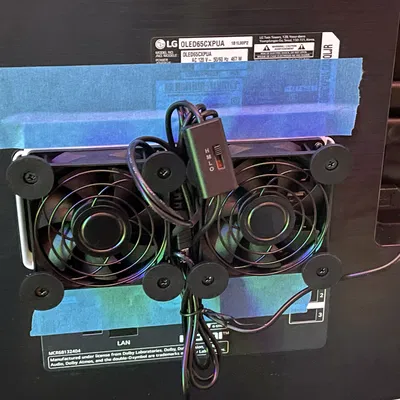 Ngàm Gắn Quạt Tản Nhiệt Cho TV LG CX OLED