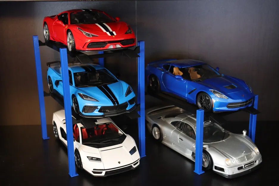 Dàn Cầu Nâng Xe Mô Hình 4 Trụ - Tỉ Lệ 1:64, 1:43, 1:30, 1:24, 1:18, 1:14, 1:10 - Image 2