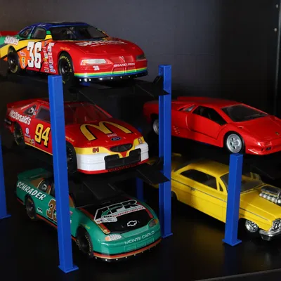 Dàn Cầu Nâng Xe Mô Hình 4 Trụ - Tỉ Lệ 1:64, 1:43, 1:30, 1:24, 1:18, 1:14, 1:10