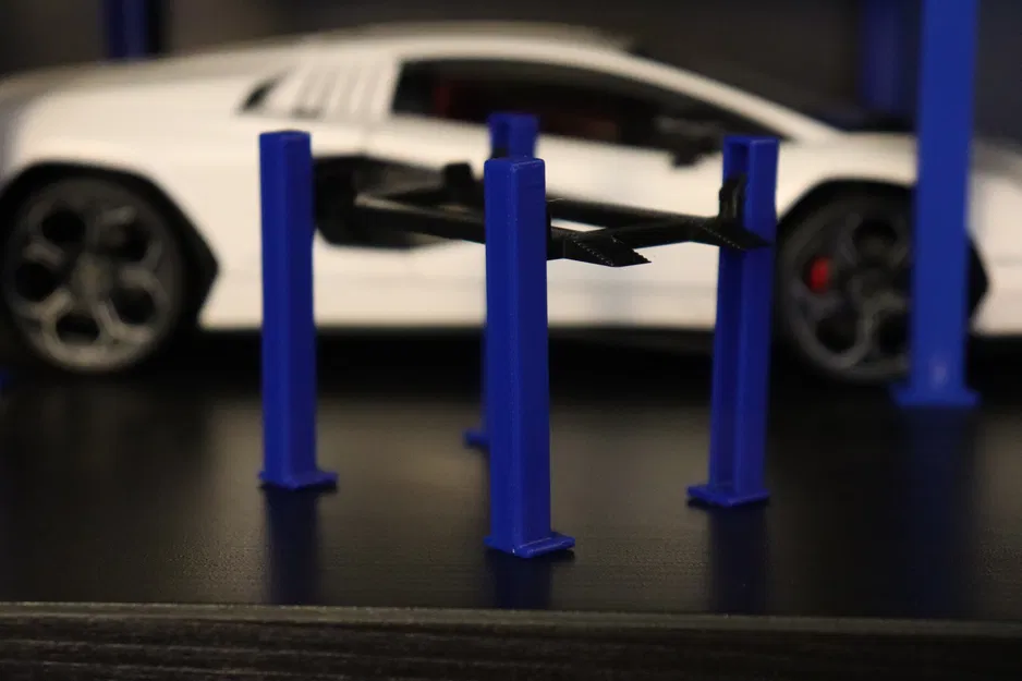 Dàn Cầu Nâng Xe Mô Hình 4 Trụ - Tỉ Lệ 1:64, 1:43, 1:30, 1:24, 1:18, 1:14, 1:10 - Image 8