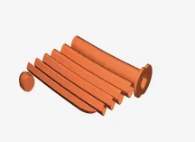 Mô hình 3D katana có thể gấp lại (nhiều bộ phận) - Image 1
